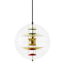 Verpan - VP Globe Pendant lamp Ø 40 cm, brass / clear