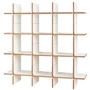 Tojo - solo shelving system module 8, white