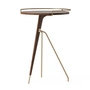 Audo - Umanoff side table Ø 43 / 40 x H 60 cm, walnut / brass