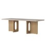 Audo - Androgyne Coffee table 120 x 45 cm, natural oak / Kunis Breccia sand