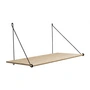 We Do Wood - Loop Shelf , oak / steel black