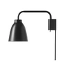 Fritz hansen - Caravaggio wall lamp read matt, black
