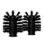 Nichba Design - Spare brush head for toilet brush with wall bracket, black (set of 2)