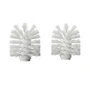 Nichba Design - Spare brush head for toilet brush with wall bracket, white (set of 2)
