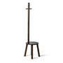 Umbra - Pillar Stool / coat rack, black / walnut