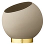 AYTM - Globe flower pot, Ø 37 x H 32.3 cm, taupe