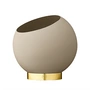 AYTM - Globe flower pot, Ø 17 x H 15.4 cm, taupe