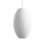 HAY - Nelson Cigar Crisscross Bubble pendant M, Ø 33,5 x H 53,5 cm, off white