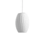 HAY - Nelson Cigar Crisscross Bubble pendant S, Ø 26.5 x H 35.5 cm, off white