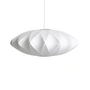 HAY - Nelson saucer crisscross bubble pendant light m, ø 6 3. 5 x h 24 cm, off white
