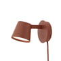 Muuto - Tip LED wall light, copper-brown