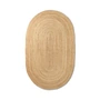 Ferm Living - Eternal Oval Jute Rug, 140 x 240 cm, natural