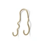 Ferm Living - Curvature Wall hook double, brass