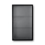 ferm Living - Haze Wall cabinet, Reeded Glas, black