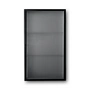 Ferm Living - Haze Wall cabinet, Reeded Glas, black