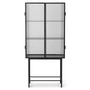 Ferm Living - Haze Showcase, Reeded Glas, black