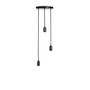 Tala - Brass Triple Pendant lamp, black / anodized aluminum