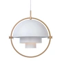 Gubi - Multi-Lite Pendant lamp Ø 36 cm, brass / white