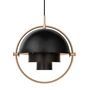 Gubi - Multi-Lite Pendant lamp Ø 36 cm, brass / black