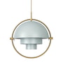 Gubi - Multi-Lite Pendant lamp Ø 36 cm, brass / sea grey