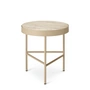 Ferm Living - Travertine Coffee table, small, cashmere