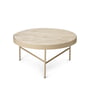 ferm Living - Travertine Coffee table, large, cashmere