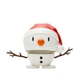 Hoptimist - Small Santa Snowman , white