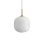 Louis Poulsen - VL45 Radiohus pendant light, Ø 17.5 cm, brass / opal white