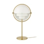 Gubi - Multi-Lite Table lamp, brass / matt white