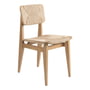 Gubi - C-Chair Dining Chair Paper Cord , Oak oiled