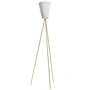 Northern - Oslo Wood Floor lamp, white / gold
