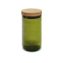 side by side - Storage jar 450 ml, oak / green