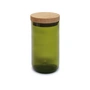 side by side - Storage jar 450 ml, oak / green