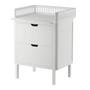 Sebra - Changing unit with drawers, classic white