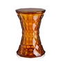 Kartell - Stone Side table and stool, amber