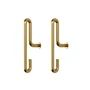 Moebe - Wall Hook small, matt gold (set of 2)