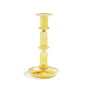 Hay - Flare Candlestick, H 21 cm, yellow / white