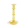 HAY - Flare Candlestick, H 21 cm, yellow / white