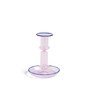 HAY - Flare Candlestick, H 14 cm, pink / blue