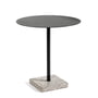 Hay - Terrazzo Table round Ø 70 cm, grey / anthracite