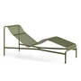 HAY - Palissade Chaise Longue Deckchair, olive