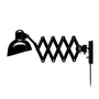 Fritz Hansen - KAISER idell 6718 scissor lamp wall lamp, black glossy