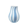 Broste Copenhagen - Ada Stripe Vase, H 22,5 cm, light blue