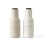 Audo - Bottle Grinder Salt and pepper mill set, glazed ceramic / sand