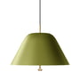 Audo - Levitate pendant lamp, Ø 40 cm, sage green (Pantone 5773) / brass