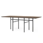 Audo - Snaregade Dining table, rectangular, 200 x 90 cm, black / oak veneer dark stained