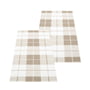 Pappelina - Ed Reversible rug, 70 x 140 cm, dark linen / fossil grey / white