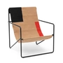 Ferm Living - Desert Lounge Chair, black / block