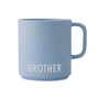Design Letters - AJ Mini Favourite Porcelain mug with handle, Brother / light blue