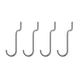 String - Hooks for Outdoor shelf, vertical, steel (set of 4)
